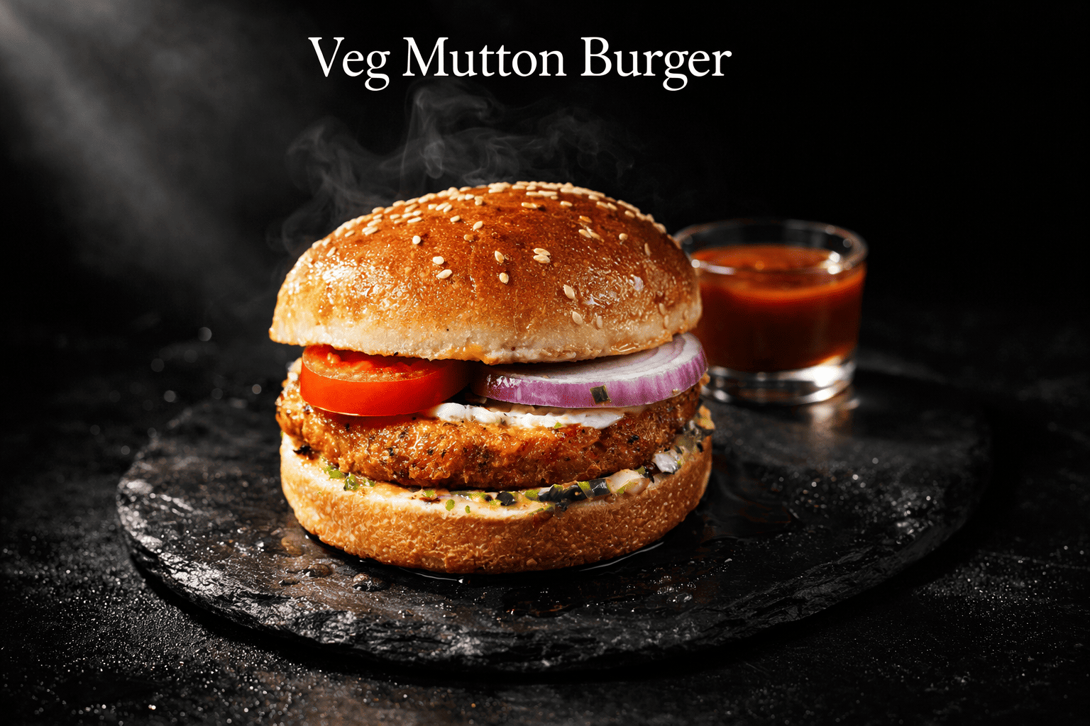 Veg mutton burger