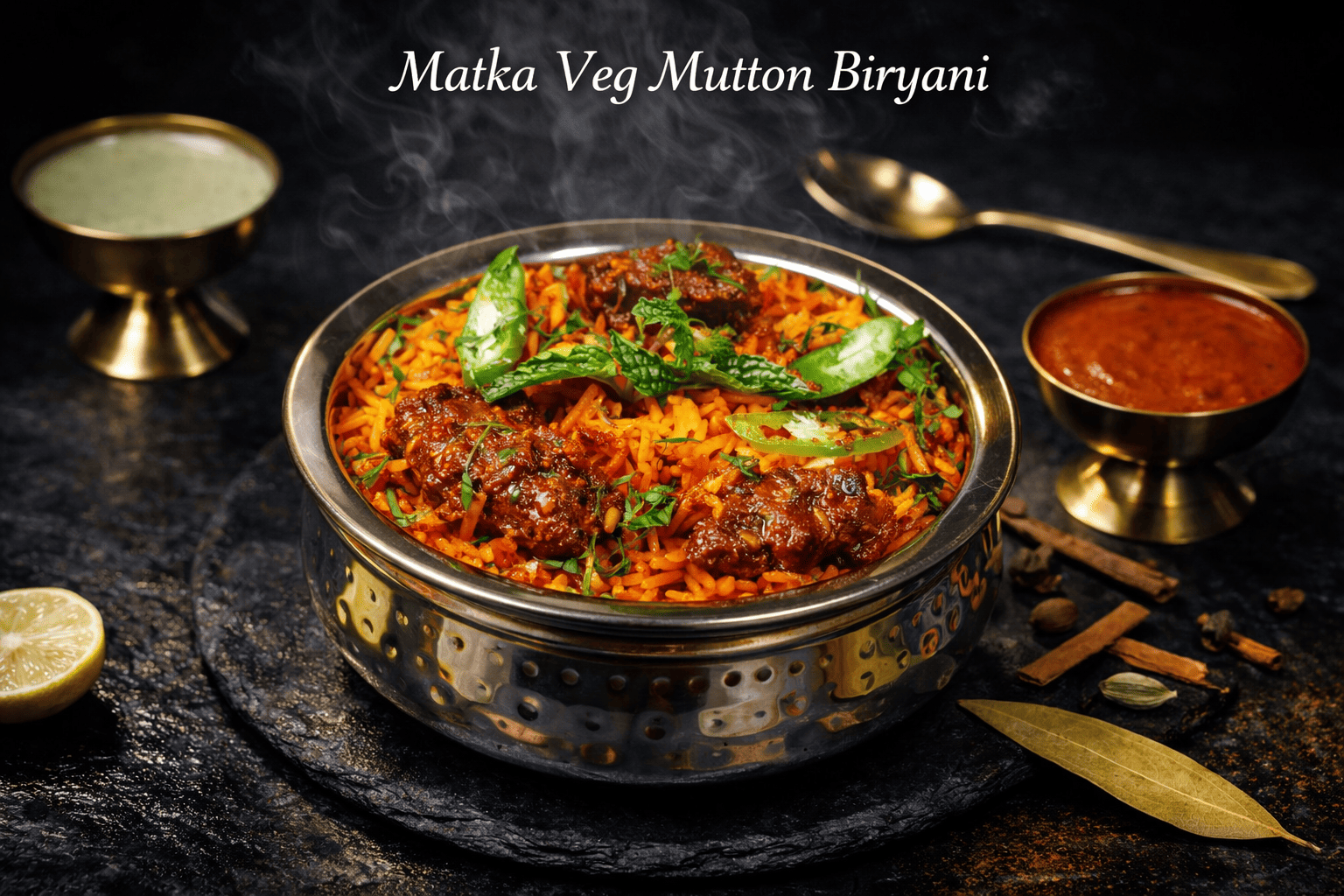 makta veg mutton biryani