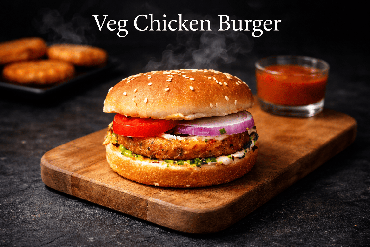 veg chicken burger